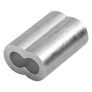 50 Casquillos de aluminio 1/4" para Cable de Acero