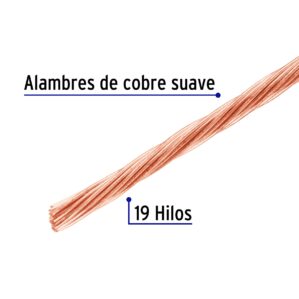 Metro Cable cobre desnudo calibre 10awg