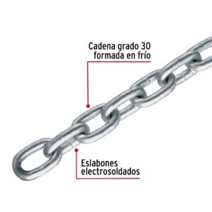 Cadena galvanizada de 1/4