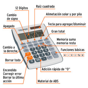 Calculadora de bolsillo 12x8cm
