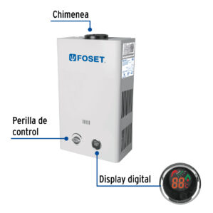 Calentador de Instantaneo 6L gas natural 1 servicio