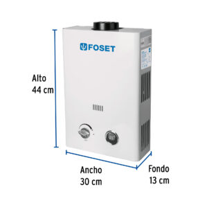 Calentador de paso instantaneo de 6L Gas LP de 1 servicio