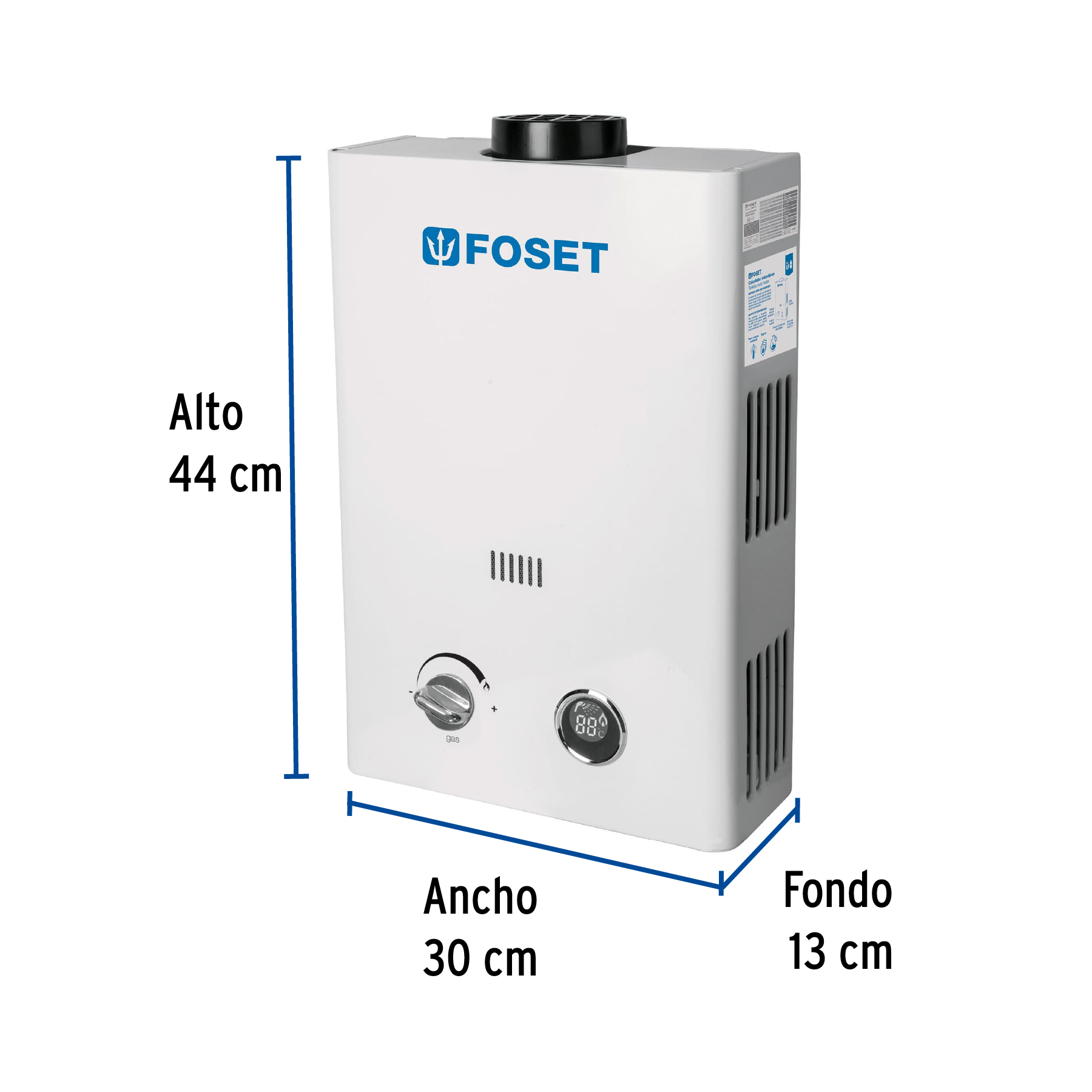 Calentador de paso instantaneo de 6L Gas LP de 1 servicio