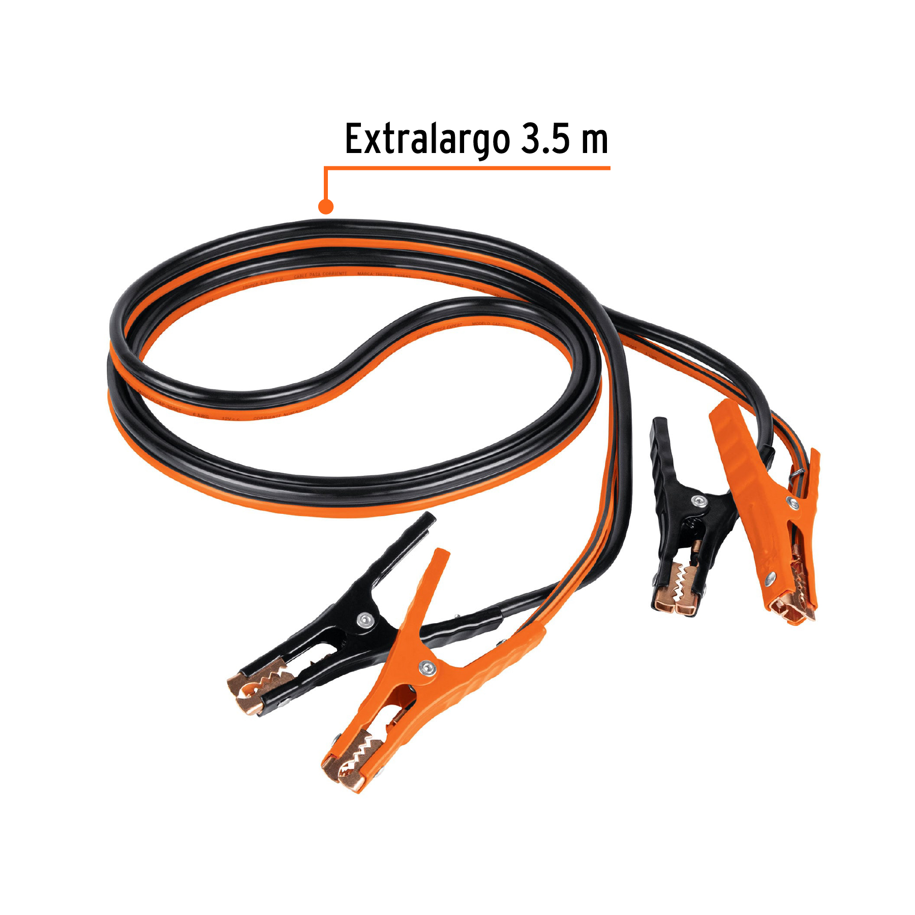 Cables pasa corriente de 3.5m calibre 6awg 350A Truper