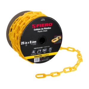 Metro Cadena de plastico de 8mm amarilla