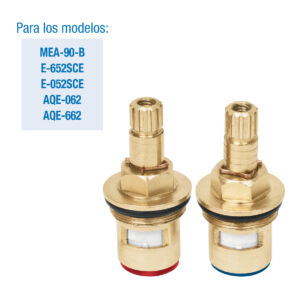 Pack de 2 Cartuchos ceramico arbol para llave empotrar regadera