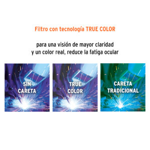 Careta profesional digital para soldar sombra 9 a 13 Truper Expert