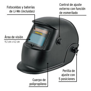 Careta electronica para soldar sombra 9 a13 Cambio Rapido