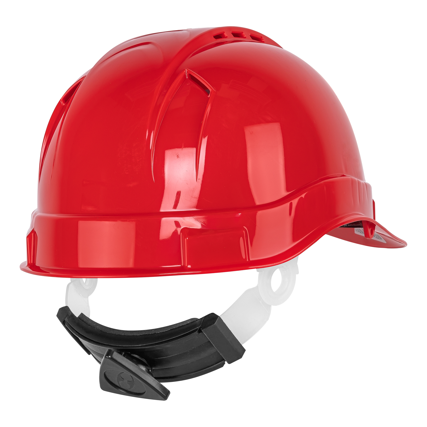 Casco de seguridad ventilado Clase C Rojo de Matraca