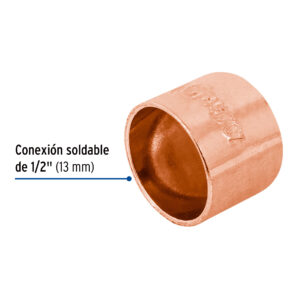 Tapon de cobre 1/2"