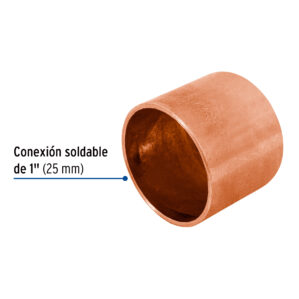 Tapon de cobre, 1"