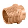 Conector de cobre macho rosca exterior 1/2"