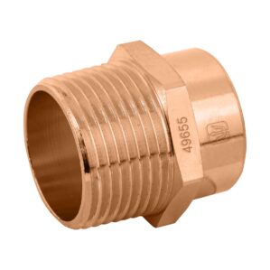 Conector de cobre rosca exterior 1"