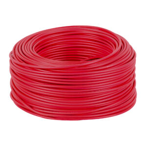 Rollo de 100m de cable THW CCA Calibre 10 Rojo Alucobre