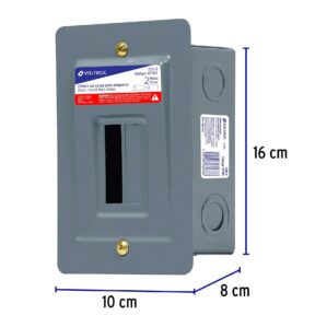 Centro de carga empotrable 2 polos Volteck