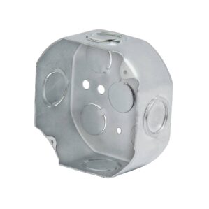 Caja Chalupa 4x4" octagonal reforzada Volteck