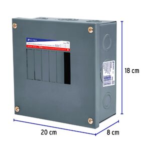 Centro de carga Sobreponer 6 polos Volteck