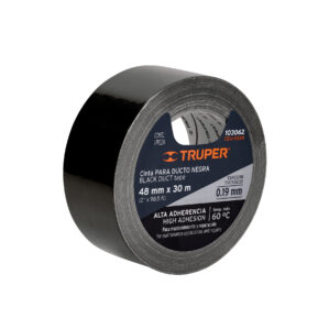 Cinta negra para ducto 30m x 48mm espesor 0.19mm Truper