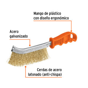 Cepillo de alambre curvo alambre ondulado