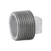Tapon macho, acero galvanizado, 1"