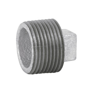 Tapon macho, acero galvanizado, 1"