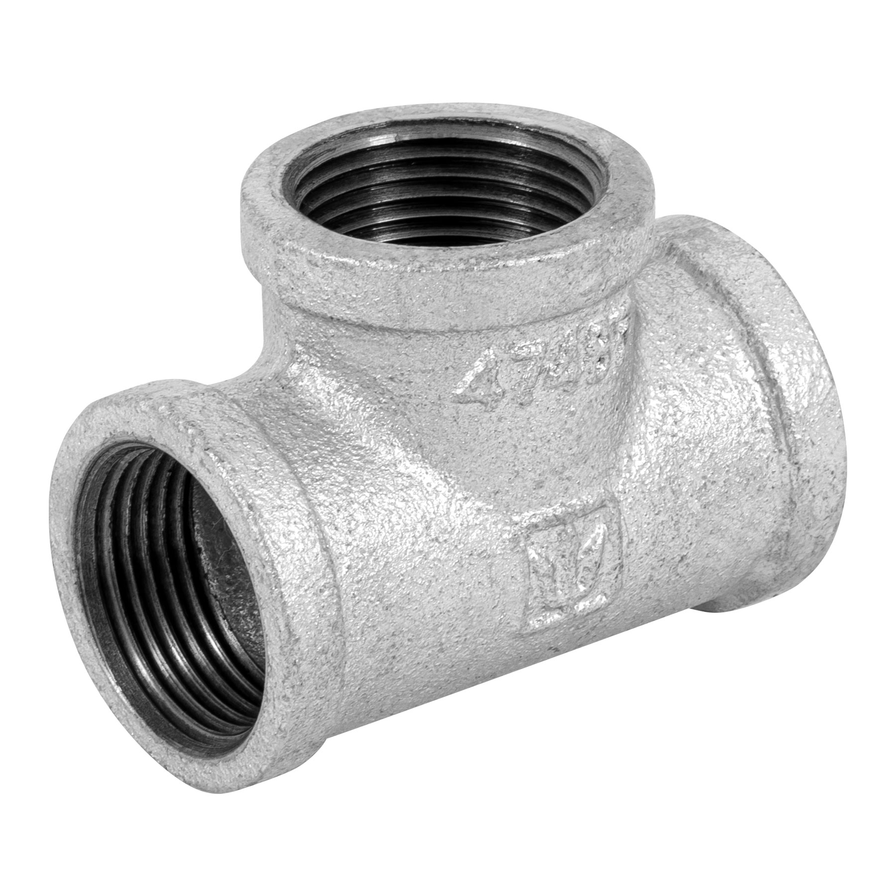 Tee sencilla acero galvanizado 1"
