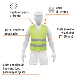 Chaleco de seguridad Alta visibilidad verde