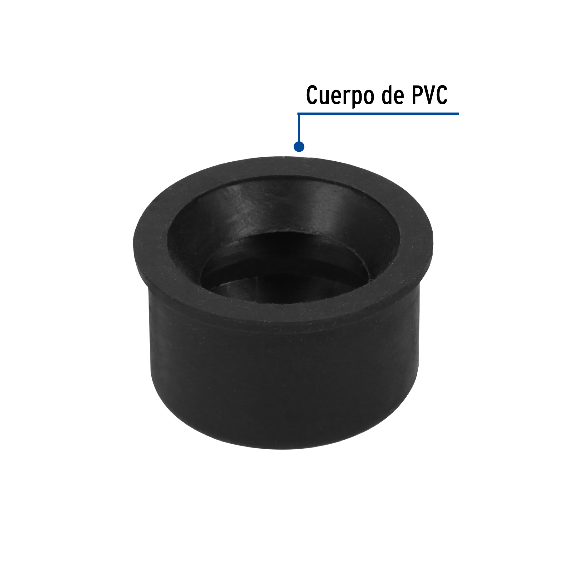 Chupon Fregadero de hule de 2" a 1-1/2"