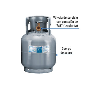 Tanque Cilindro portatil de Gas LP 4kg Foset