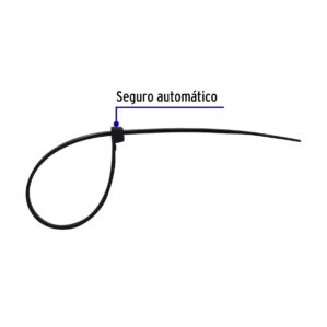 Pack de 100 Piezas Cincho plastico 10cm Negro