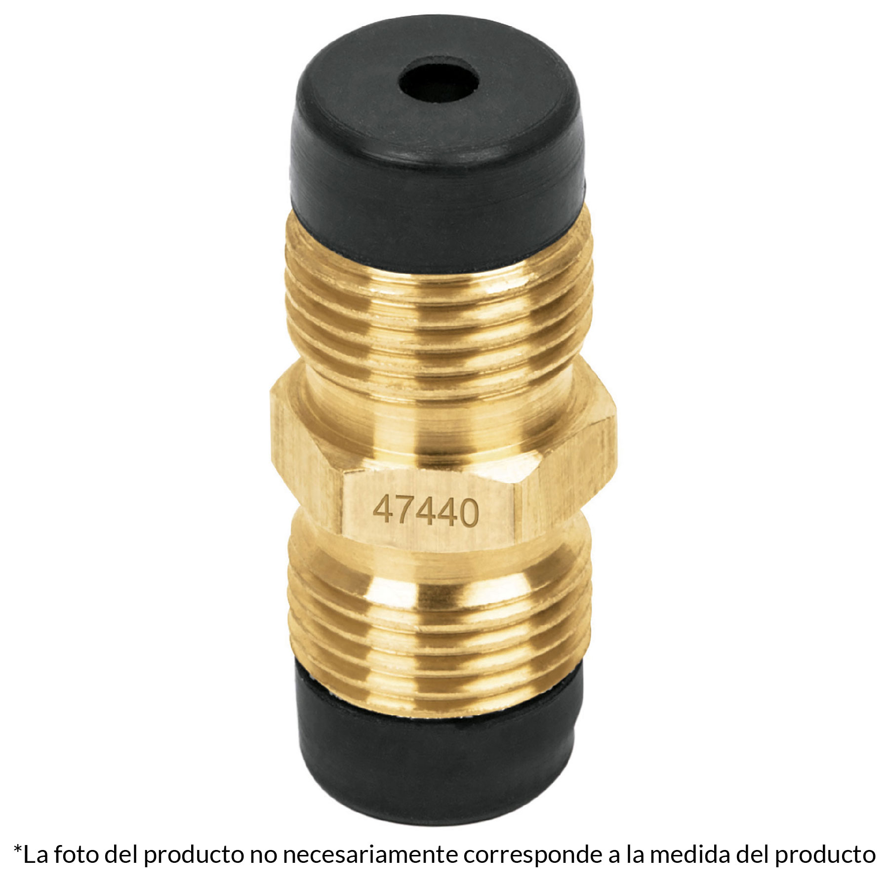 Niple union de laton 3/8" X 3/8"