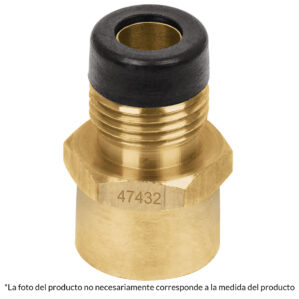 Niple Campana Conector Gas de Laton 3/8
