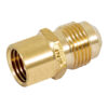 Niple campana Conector Gas de laton 1/4" a 3/8" Flare