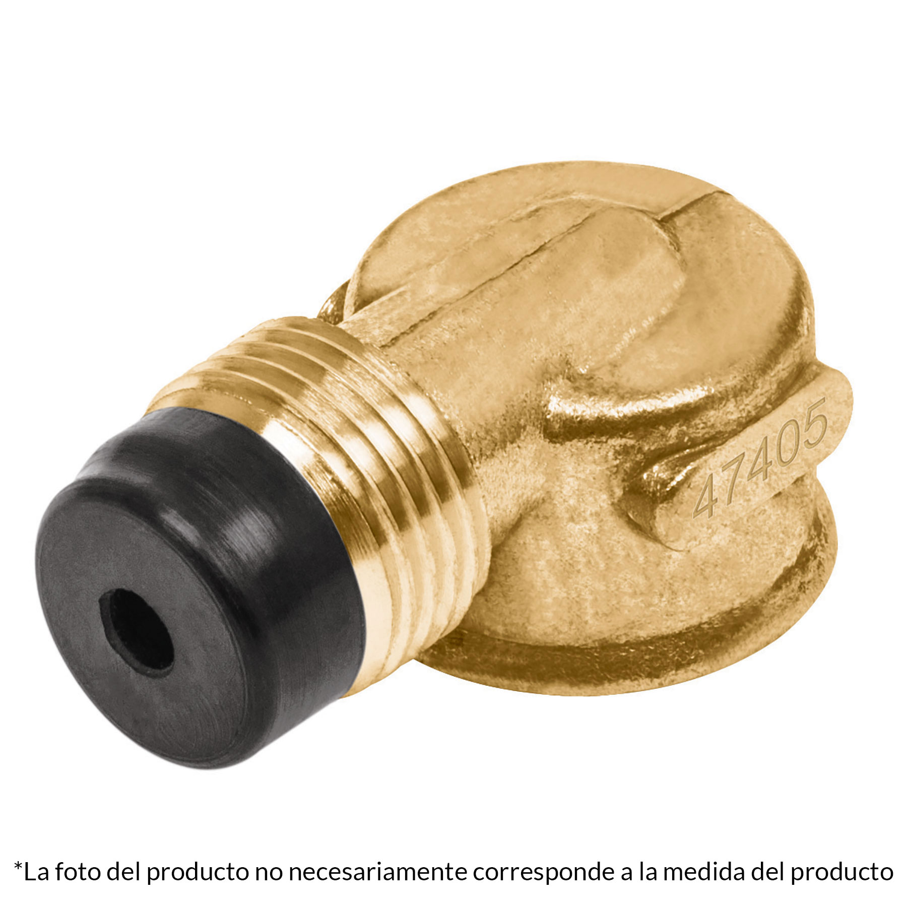Codo para estufa a 90° de laton 3/8" x 1/2"