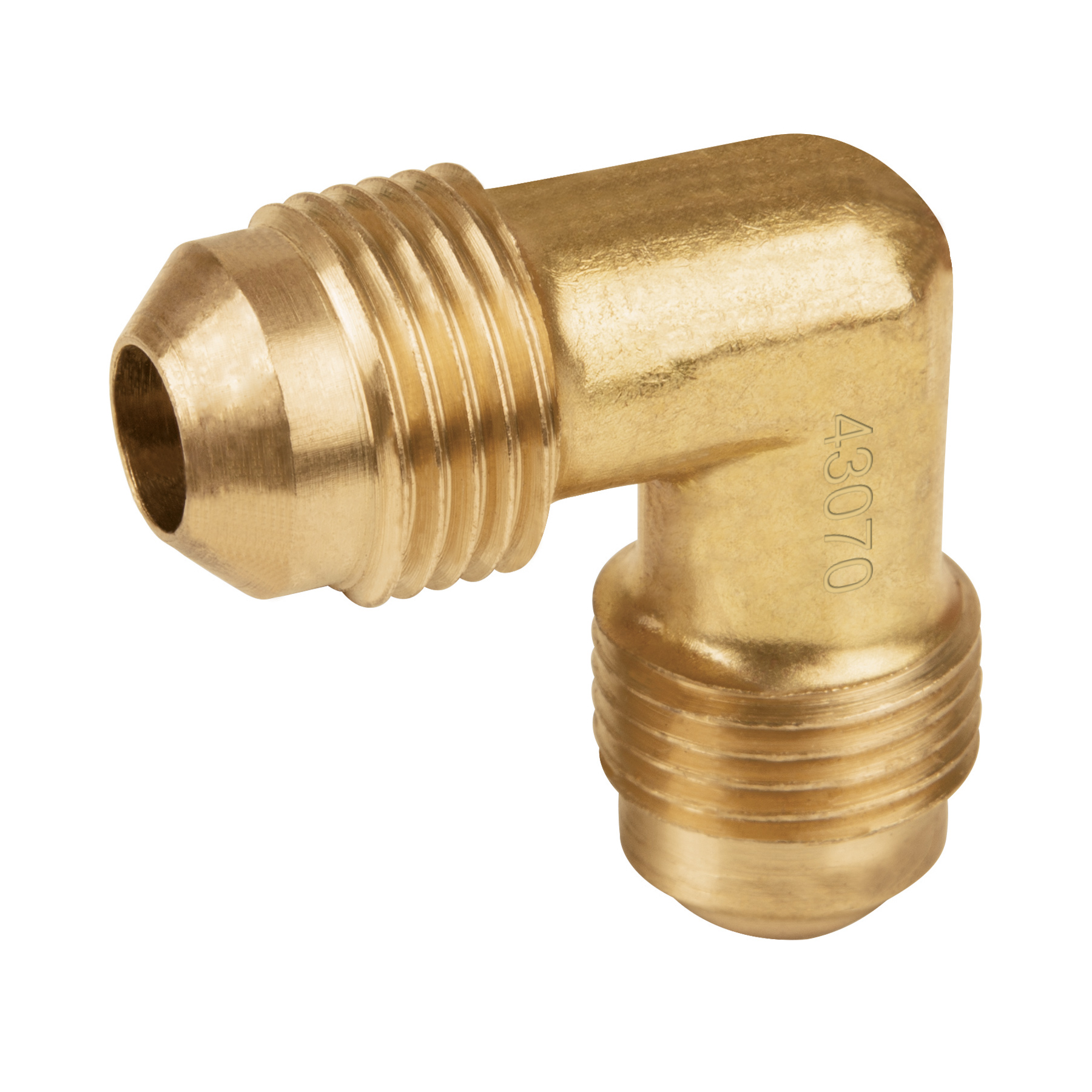 Codo union de laton, 3/8 x 3/8"