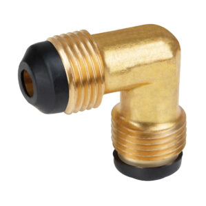 Codo union de laton, 3/8 x 3/8