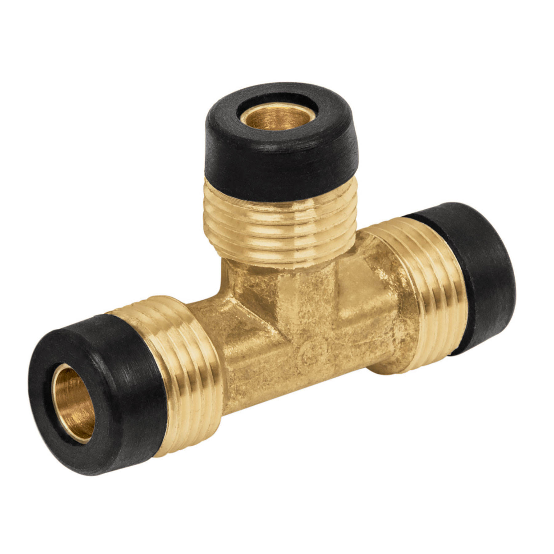 Tee union de laton 3/8"