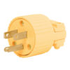 Clavija industrial plastica 2 polos 3 hilos 15A 125V