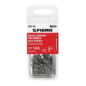 Blister con 90 clavos estandar 1" sin cabeza Fiero