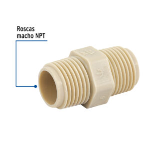 Niple corrido pvc 1/2"