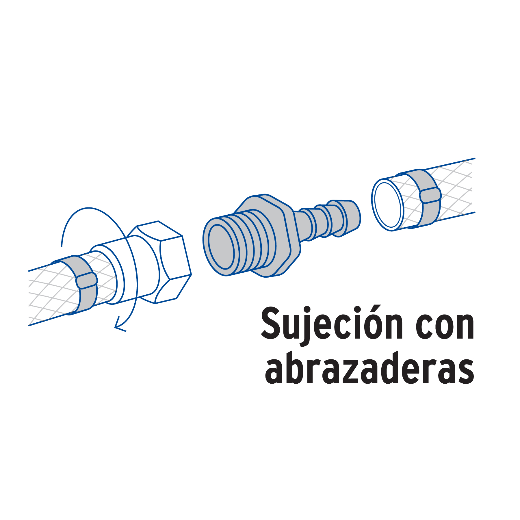 Adaptador insercion rosca exterior 1/2" x 1/2" manguera