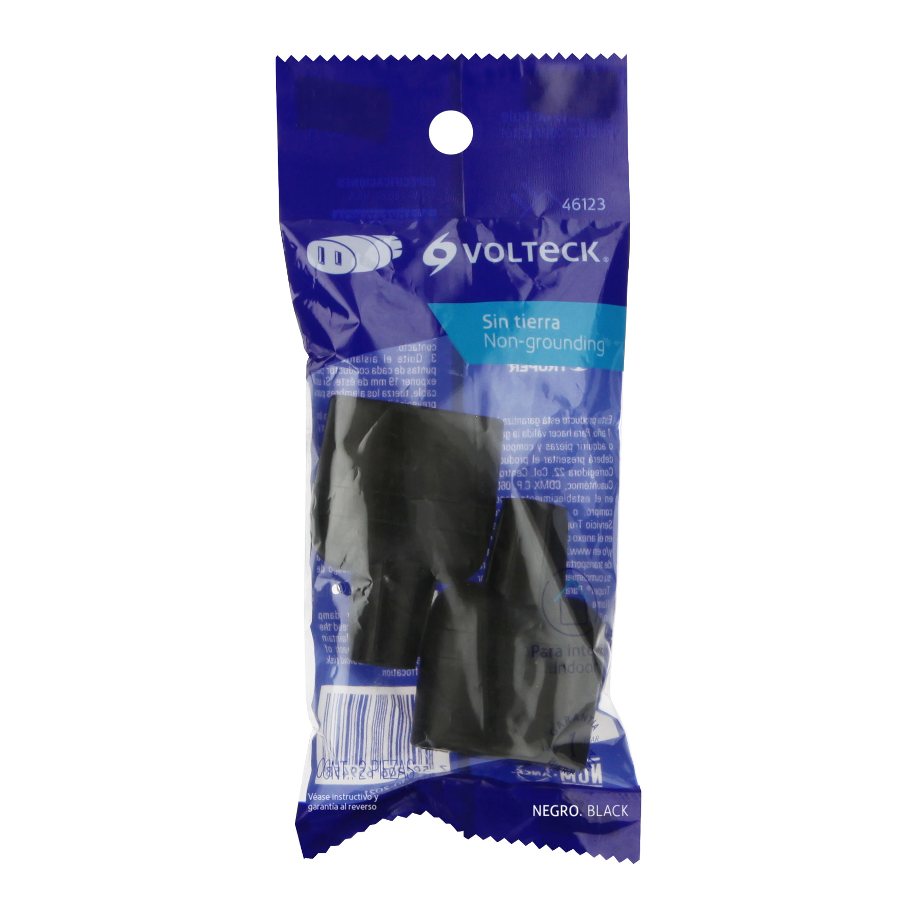 Contacto de hule bolsa con 2 pzas Volteck