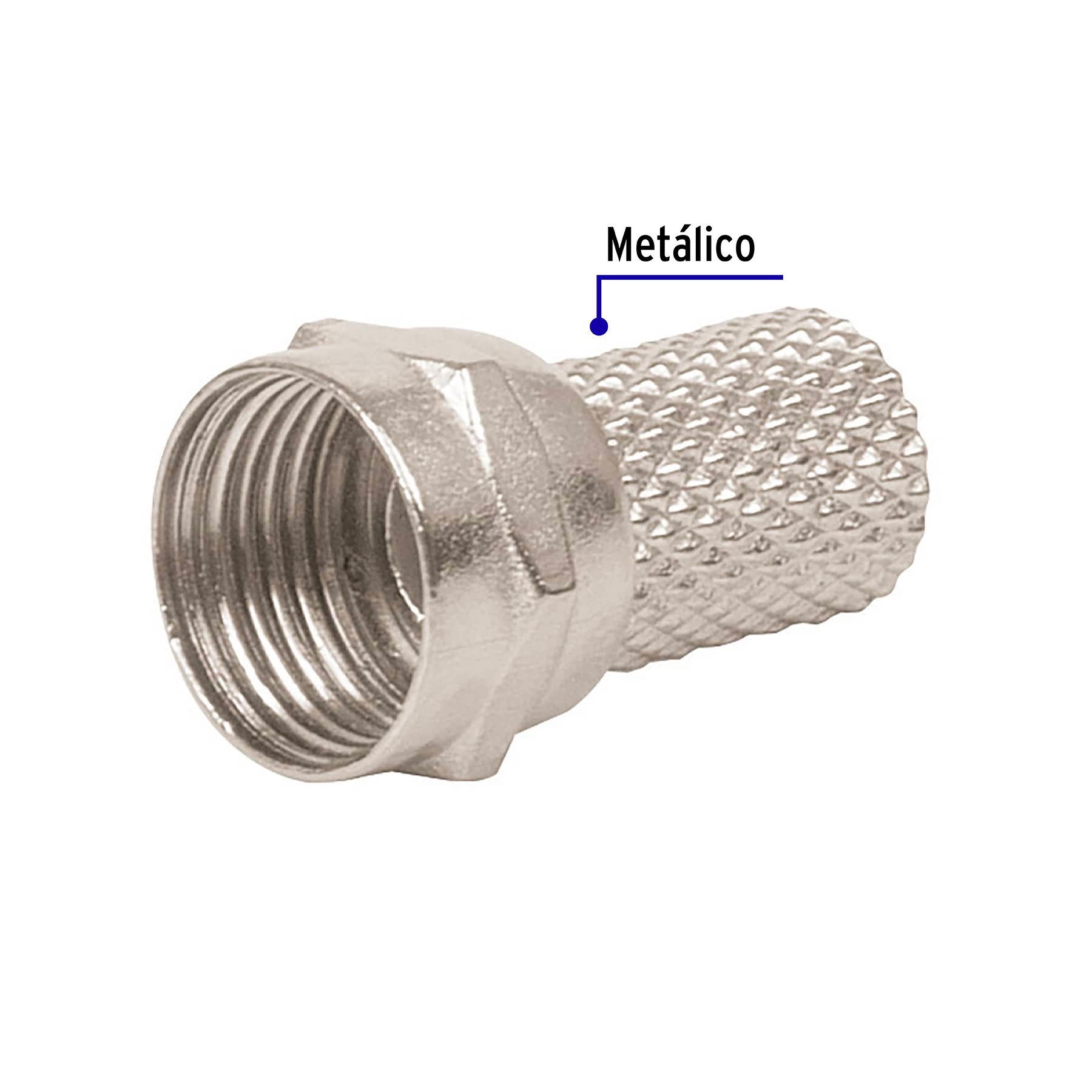 Pack de 4 Piezas de Conector coaxial RG6 de enroscar