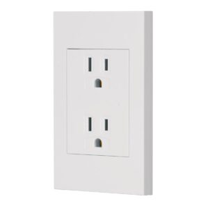 Placa Armada Contacto Doble Española Blanco