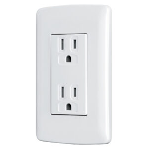 Placa Armada Contacto Doble Blanco linea Italiana