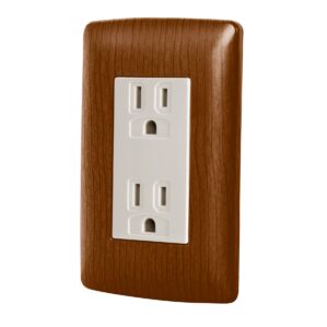 Placa Armada Contacto Doble Madera linea Italiana