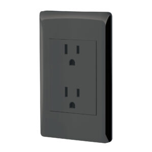 Placa Armada Doble Contacto Lisboa Negro