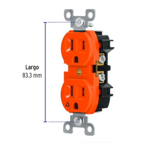 Contacto duplex tierra aislada 15A linea standard