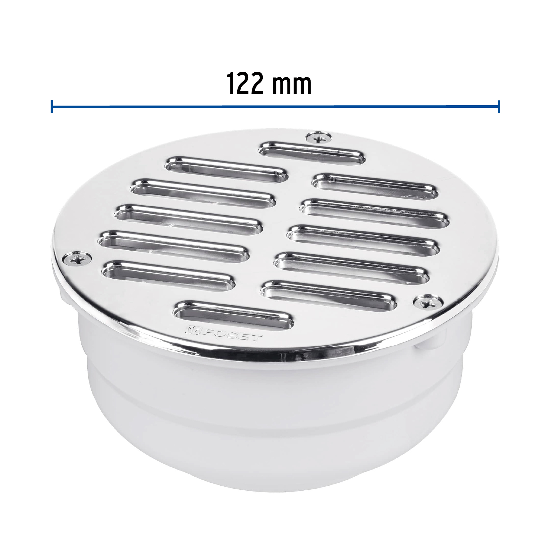 Coladera universal ABS 5" rejilla con 3 tornillos