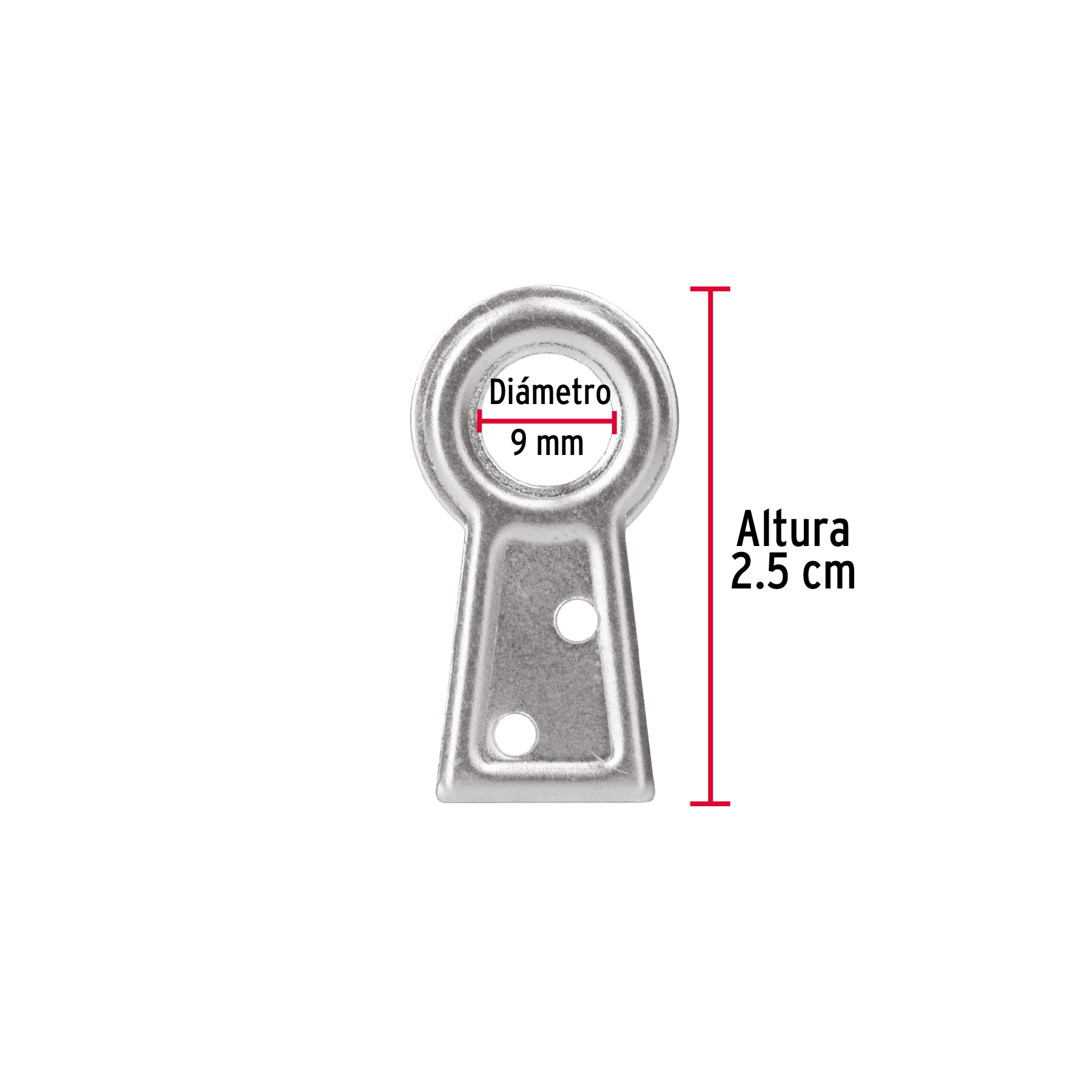 Cola de pato #1, 2.5 cm, bolsa 100 piezas